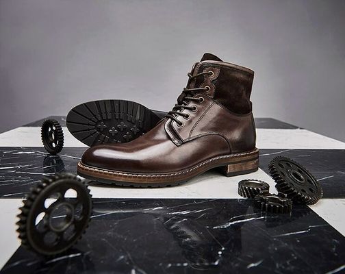Đồ mặc da đàn ông thoải mái giày dép cà phê mềm và giày vintage màu xanh