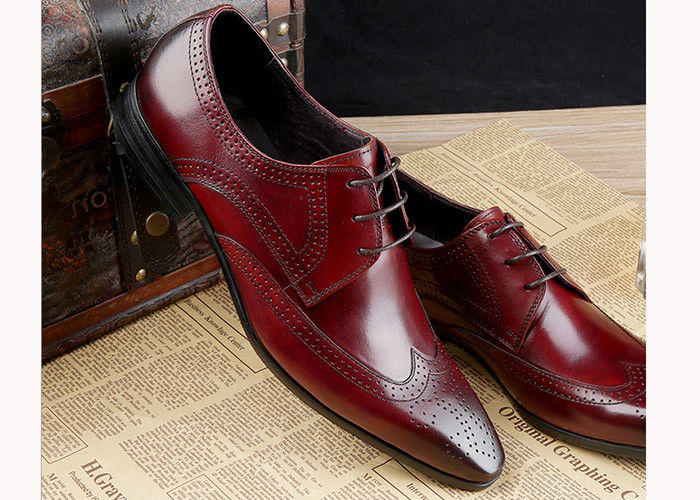 Chạy giày đàn ông Oxford Brogue da bò chân chân đơn giản giày đàn ông cổ điển