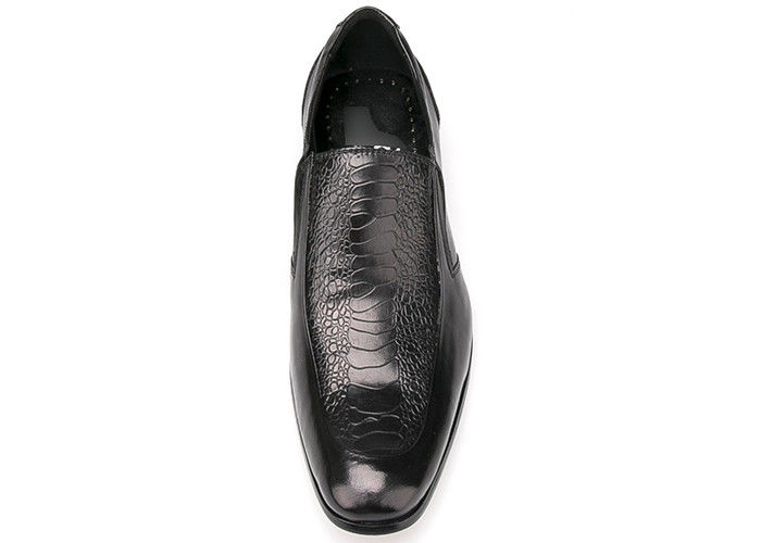 Đàn ông bền mặc trang phục trang trọng Giày mùa xuân / mùa thu thoải mái Đàn ông đen Slip On Giày