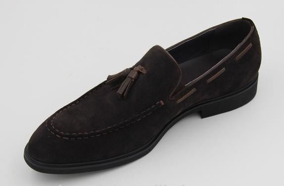 Nhãn hiệu tùy chỉnh phong cách Ý bò mềm Suede Velvet Da Loafers Casual Dress Giày