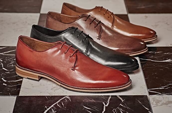 Goodyear Custom Xách tay Oxford Mens da giày với bốn màu sắc