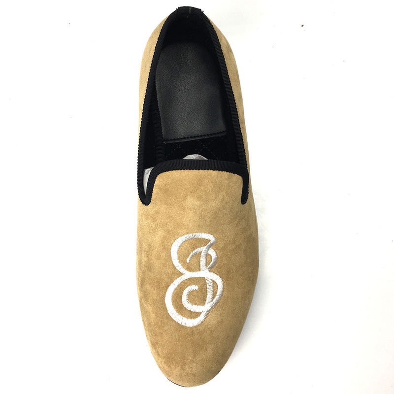 Người đàn ông Custom Velvet Loafers Slip On Men Velvet Dress Slippers Cho Athletic / Văn phòng