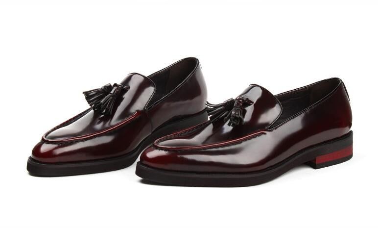 Đứng bền Mens Casual Slippers Da da suede Casual Giày trượt trên loại đóng